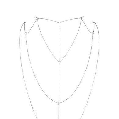 Ланцюжок для спини Bijoux Indiscrets Magnifique Back and Cleavage Chain - Silver, прикраса для тіла