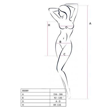 Бодістокінг-сукня Passion BS089 black, міні, плетіння у вигляді павутини One size