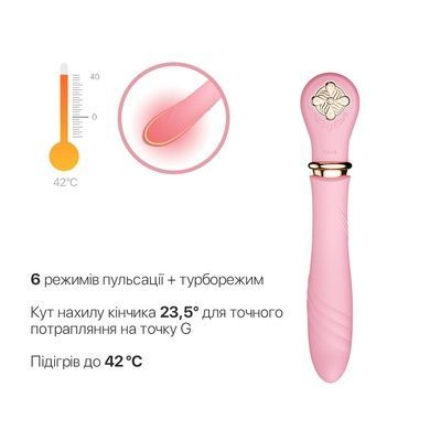 Пульсатор с подогревом Zalo Sweet Magic Desire Fairy Pink SO6678 фото
