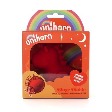 Вибратор-единорожка Unihorn - Blaze Diablo, ласковый язычок SX2858 фото