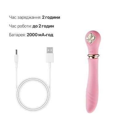 Пульсатор с подогревом Zalo Sweet Magic Desire Fairy Pink SO6678 фото