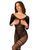 Сетчатый бодистокинг с имитацией подвязок Obsessive Bodystocking G329 S/M/L, black, с доступом