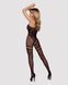 Бодістокінг Obsessive Bodystocking F213 XL/XXL, імітація мереживного боді і резинки для панчох