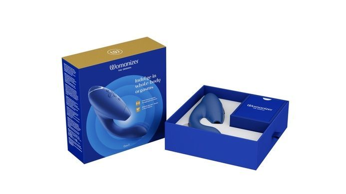 Кліторальний стимулятор Womanizer Duo 2 Blueberry SO8756 фото