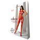 Бодистокинг с имитацией чулок Passion BS079 red One size