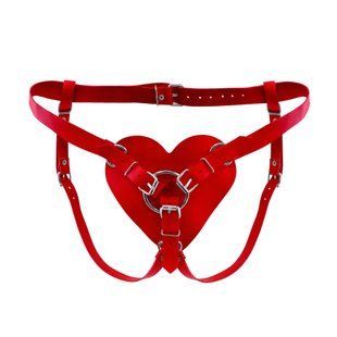 Трусики для страпону Feral Feelings Hearts Strap-on Belt Red SO9419 фото