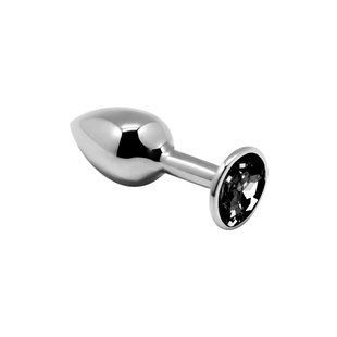 Анальна пробка Alive Mini Metal Butt Plug Black S SO6011 фото