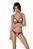 Еротичний комплект Passion MARINA SET WITH OPEN BRA, S/M, beige, відкриті чашки