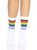 Шкарпетки жіночі в смужку Leg Avenue Pride crew socks Rainbow, 37&ndash;43 розмір