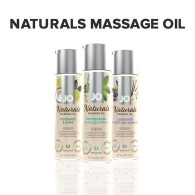 Масажна олія JO Naturals Перцева м'ята, евкаліпт 120 мл SO6166 фото