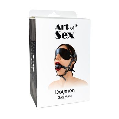 Кляп-маска Art of Sex Deymon чорний SO9625 фото