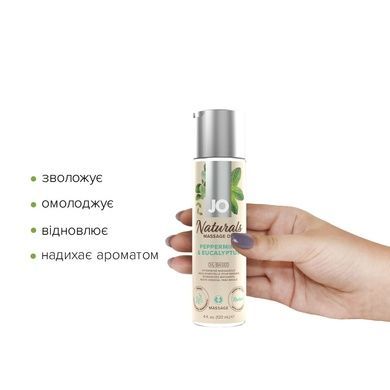 Масажна олія JO Naturals Перцева м'ята, евкаліпт 120 мл SO6166 фото
