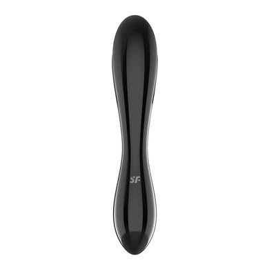 Двосторонній скляний дилдо Satisfyer Dazzling Crystal 1 Black SO8786 фото