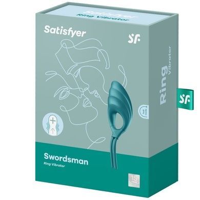 Эрекционное виброкольцо-лассо Satisfyer Swordsman Green SO6729 фото