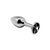 Анальная пробка Alive Mini Metal Butt Plug Black S SO6011 фото