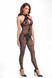 Бодістокінг Noir Handmade F315 Ego flocked mesh halter catsuit - L