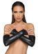 Митенки Noir Handmade F213 Elastic eco leather fingerless gloves - S