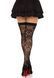 Панчохи Leg Avenue Wild rose net thigh highs One Size