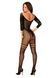 Сітчастий бодістокінг з імітацією підв&rsquo;язок Obsessive Bodystocking G329 XL/XXL, black, з доступом