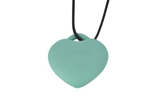 Минивибратор сердечко FairyGasm PleasureStone green SX0644 фото