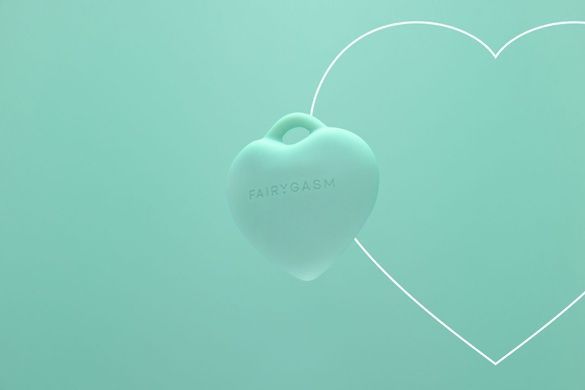 Минивибратор сердечко FairyGasm PleasureStone green SX0644 фото