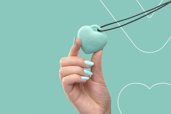 Минивибратор сердечко FairyGasm PleasureStone green SX0644 фото