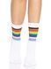 Шкарпетки жіночі в смужку Leg Avenue Pride crew socks Rainbow, 37&ndash;43 розмір