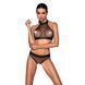 Білизна з відкритим доступом Passion MOONLIGHT SET XXL/XXXL black, топ, стрінги