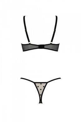Эротический комплект Passion MARINA SET WITH OPEN BRA, XXL/XXXL, beige, открытые чашки