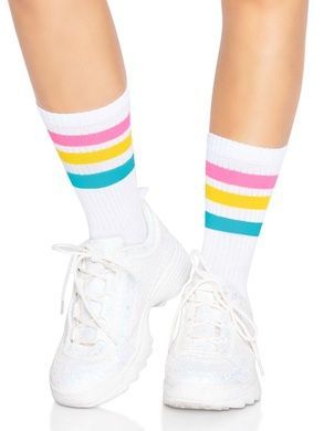 Носки женские в полоску Leg Avenue Pride crew socks Pansexual, 37&ndash;43 размер