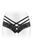Эротические трусики с кружевом и перекрестными резинками Fashion Secret ANNE One Size черные