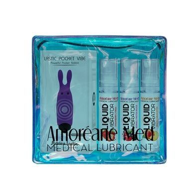 3 лубриканта Amoreane Med 3х10мл и вибропуля Adrien Lastic SO3834 фото