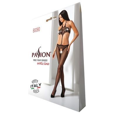 Відкритий бодістокінг Passion BS080 black One size