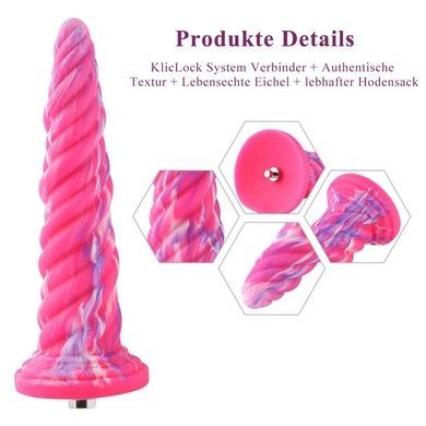 Фаллоимитатор 10.12 для секс-машин Hismith Silicone Dildo rose Monster Series SO6215 фото