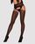 Сітчасті панчохи-стокінги під леопард Obsessive Garter stockings S817 S/M/L, імітація гартерів, з до