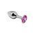 Анальная пробка Alive Mini Metal Butt Plug Pink S SO6012 фото