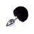 Анальная пробка с хвостом Alive Fluffy Plug L Black SO6318 фото