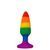 Анальная пробка Wooomy Hiperloo Silicone Rainbow Plug S SO7424 фото