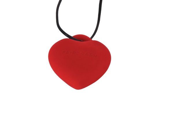 Минивибратор сердечко FairyGasm PleasureStone red SX0645 фото