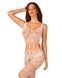 Сетчатый бодистокинг с имитацией топа и шорт Obsessive Bodystocking G330 S/M/L, white, с доступом