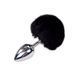 Анальная пробка с хвостом Alive Fluffy Plug L Black SO6318 фото 1