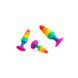 Анальная пробка Wooomy Hiperloo Silicone Rainbow Plug S SO7424 фото 5
