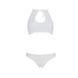 Комплект із бра, трусиків з ажурним декором та відкритим кроком Passion URSULA SET XXL/XXXL, white