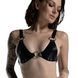 Ліф з натуральної шкіри Feral Feelings - Bikini Top Black