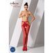 Эротические колготки-бодистокинг Passion S001 red, с доступом и с открытыми бедрами