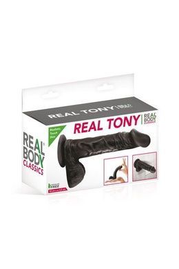 Фаллоимитатор Real Body Real Tony Black диаметр 3,5 см SO3721 фото