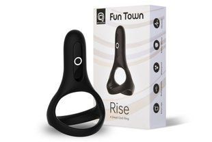 Ерекційне кільце Fun Town Rise Black SO5747 фото