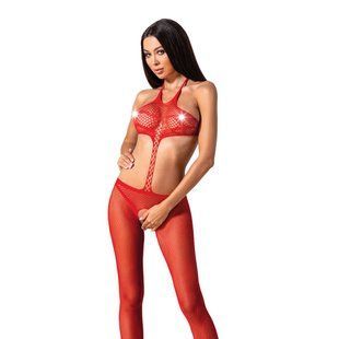 Відкритий бодістокінг Passion BS080 red One size