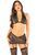 Комплект Leg Avenue Bra Top, Garter Skirt and Stockings One Size, Black