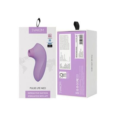 Вакуумный стимулятор Svakom Pulse Lite Neo Lavender SO7322 фото